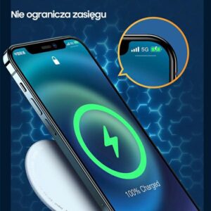 USAMS belaidis įkroviklis US-CD160 magnetic W2 15W aluminum iPhone 12 series silver CD160DZ01 - Image 7