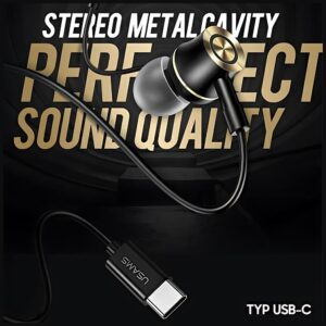 USAMS Stereo Ausinės EP-43 metal USB-C žalios spalvos HSEP4302 - Image 2