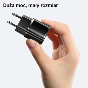 USAMS Laidinis įkroviklis 1xUSB-C T36 mini 20W + USB-C to Lightning cable baltos spalvos PD3.0 Fast Charging XFKXLOG - Image 4