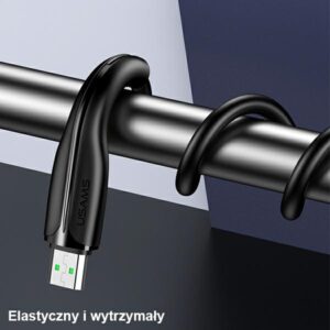 USAMS Kabelis U38 microUSB 4A Fast Charge for OPPO 1m baltos spalvos SJ375USB02 (US-SJ375) - Image 6