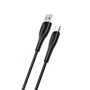 USAMS Kabelis U38 USB-C 5A Fast Charge for OPPO/HUAWEI 1m juodos spalvos SJ376USB01 (US-SJ376)