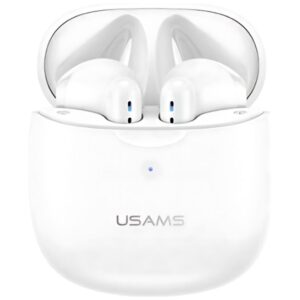 USAMS Bluetooth 5.0 TWS IA series Belaidės Ausinės baltos spalvos BHUIA02 (US-IA04) - Image 3