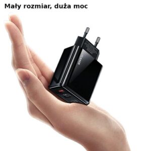 USAMS Laidinis įkroviklis 1xUSB-C + 1xUSB T40 20W LED (only head) PD3.0 + QC3.0 Fast Charging juodos spalvos CC133T - Image 9