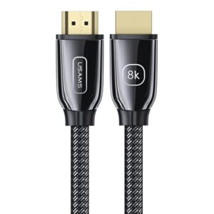 USAMS Kabelis HDMI - HDMI 2.1 U67 3m 8Kjuodos spalvos/juodos spalvos Ultra HD SJ498HD01 (US-SJ498) - Image 1