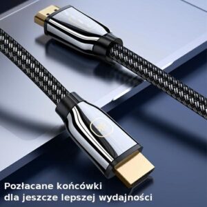USAMS Kabelis HDMI - HDMI 2.1 U67 3m 8Kjuodos spalvos/juodos spalvos Ultra HD SJ498HD01 (US-SJ498) - Image 8