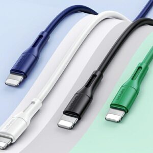 USAMS U68 Lightning 2A Fast Charge 1m juodos spalvos SJ500USB01 (US-SJ500) - Image 2