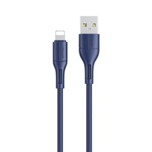 USAMS U68 Lightning 2A Fast Charge 1m blue SJ500USB03 (US-SJ500) - Image 1