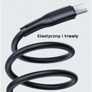 USAMS U68 microUSB 2A Fast Charge 1m juodos spalvos SJ502USB01 (US-SJ502) - Image 5