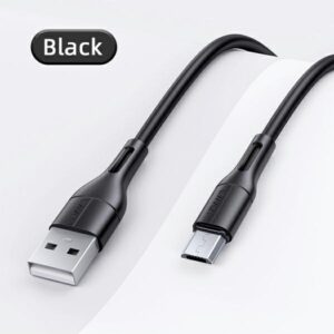 USAMS U68 microUSB 2A Fast Charge 1m juodos spalvos SJ502USB01 (US-SJ502) - Image 9