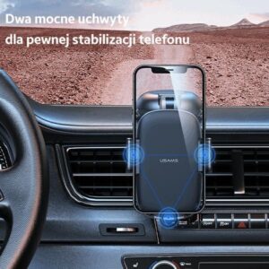 USAMS Car Mount for Dashboard/Windshield juodos spalvos ZJ063ZJ01 (US-ZJ063) - Image 6