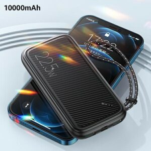 USAMS Powerbank PB56 10000mAh 22.5W 2xQC3.0 + PD Fast Charge baltos spalvos 10KCD15102 (US-CD151) - Image 2