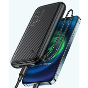 USAMS Powerbank PB56 10000mAh 22.5W 2xQC3.0 + PD Fast Charge baltos spalvos 10KCD15102 (US-CD151) - Image 4