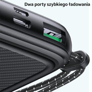 USAMS Powerbank PB56 10000mAh 22.5W 2xQC3.0 + PD Fast Charge baltos spalvos 10KCD15102 (US-CD151) - Image 5