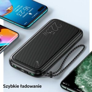USAMS Powerbank PB56 10000mAh 22.5W 2xQC3.0 + PD Fast Charge baltos spalvos 10KCD15102 (US-CD151) - Image 7