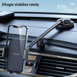 USAMS Car Mount for Dashboard juodos spalvos ZJ065ZJ01 (US-ZJ065) - Image 4