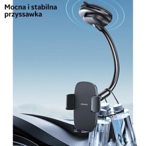 USAMS Car Mount for Dashboard juodos spalvos ZJ065ZJ01 (US-ZJ065) - Image 5