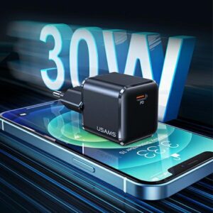 USAMS Laidinis įkroviklis 1xUSB-C T45 mini 30W (only head) PD3.0 Fast Charging baltos spalvos CC148TC02 (US-CC148) - Image 7