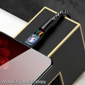 USAMS braided kabelis U41 microUSB 1m 2A red SJ393USB02 (US-SJ393) Fast Charge - Image 3