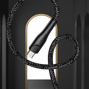 USAMS braided kabelis U41 microUSB 1m 2A red SJ393USB02 (US-SJ393) Fast Charge - Image 5