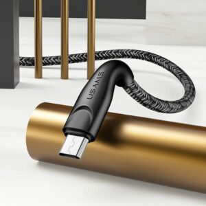 USAMS braided kabelis U41 microUSB 3m 2A red SJ399USB02 (US-SJ399) Fast Charge - Image 4
