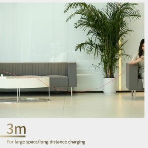 USAMS braided kabelis U41 microUSB 3m 2A red SJ399USB02 (US-SJ399) Fast Charge - Image 6