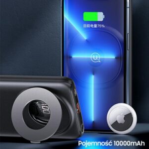 USAMS power bank PB62 10000mAh 20W QC3.0+PD magnetic wireless Fast Charge black 10KCD17101 (US-CD171 - Image 2