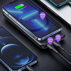 USAMS power bank PB62 10000mAh 20W QC3.0+PD magnetic wireless Fast Charge black 10KCD17101 (US-CD171 - Image 6