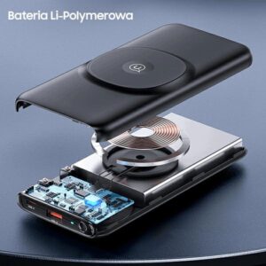 USAMS power bank PB62 10000mAh 20W QC3.0+PD magnetic wireless Fast Charge blue 10KCD17104 (US-CD171) - Image 9