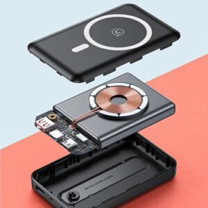 USAMS power bank PB64 10000mAh 20W QC3.0+PD magnetic wireless Fast Charge black 10KCD17301 (US-CD173 - Image 8