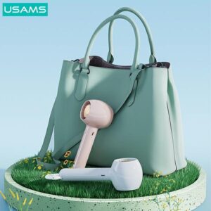 USAMS rankinis ventiliatorius Mini 1200mAh Candy Series rožinės spalvos ZB251FS02 (US-ZB251) - Image 4