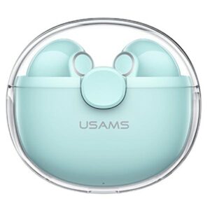 USAMS Bluetooth 5.1 TWS BU Series belaidės ausinės žalios spalvos BHUBU03 - Image 1