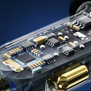 USAMS automobilinis įkroviklis 2xUSB+1xUSB-C 125W Fast Charge transparent black CC158CC01 (US-CC158) - Image 5