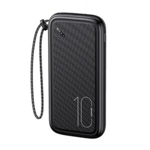 USAMS power bank PB56 10000mAh 2xUSB/USB-C/MicroUSB Fast Charge black 10KCD15001 (US-CD150) - Image 1