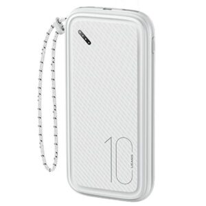 USAMS power bank PB56 10000mAh 2xUSB/USB-C/MicroUSB Fast Charge white 10KCD15002 (US-CD150) - Image 1