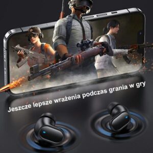 USAMS Bluetooth 5.1 TWS BH Series belaidės ausinės raudonos spalvos BHUBH03 - Image 8