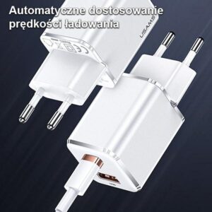USAMS Laidinis įkroviklis 1xUSB-C+1xUSB T43 33W PD3.0 + QC3.0 + U63 cable USB-C to Lightning juodos spalvos USKT - Image 9
