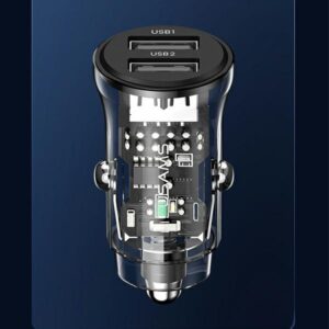 USAMS automobilinis įkroviklis C31 3A 2xUSB-A Fast Charge black CC162CC01 (US-CC162) - Image 10