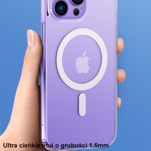 USAMS Ice Magnet dėklas Apple iPhone 14 Plus 15 Plus 6.7" skaidrus IP14MBC01 (US-BH801) - Image 7