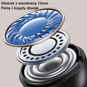 USAMS Bluetooth 5.3 TWS US14 Series dual mic belaidės ausinės mėlynos spalvos BHUUS03 - Image 5