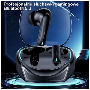 USAMS Bluetooth 5.3 TWS ENC XJ13 Series gaming ausinės wireless juodos spalvos BHUXJ01 (US-XJ13) - Image 2