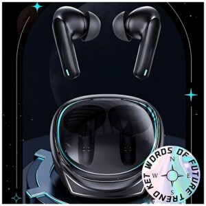 USAMS Bluetooth 5.3 TWS ENC XJ13 Series gaming ausinės wireless juodos spalvos BHUXJ01 (US-XJ13) - Image 3