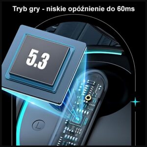 USAMS Bluetooth 5.3 TWS ENC XJ13 Series gaming ausinės wireless juodos spalvos BHUXJ01 (US-XJ13) - Image 4