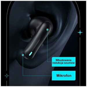 USAMS Bluetooth 5.3 TWS ENC XJ13 Series gaming ausinės wireless juodos spalvos BHUXJ01 (US-XJ13) - Image 5
