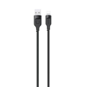 USAMS lightning kabelis 2.4A 1.2m Fast Charging Lithe Series juodos spalvos SJ565USB01 (US-SJ565) - Image 1
