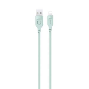 USAMS lightning kabelis 2.4A 1.2m Fast Charging Lithe Series green SJ565USB04 (US-SJ565) - Image 1