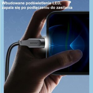 USAMS lightning kabelis 2.4A 1.2m Fast Charging Lithe Series green SJ565USB04 (US-SJ565) - Image 4