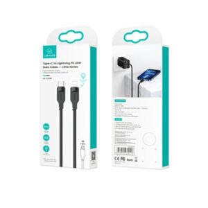 USAMS kabelis USB-C į Lightning 20W 1.2m PD Fast Charging Lithe Series juodos spalvos SJ566USB01 (US-SJ566) - Image 9