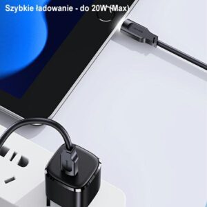 USAMS kabelis USB-C į Lightning 20W 1.2m PD Fast Charging Lithe Series purple SJ566USB03 (US-SJ566) - Image 5
