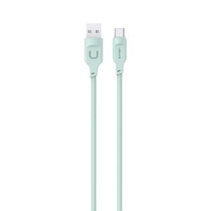 USAMS kabelis USB-C 6A 1.2m Port Display Fast Charging Lithe Series žalios spalvos SJ568USB04 (US-SJ568)
