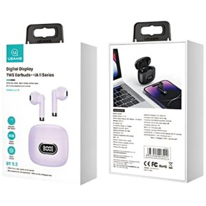 USAMS Bluetooth 5.3 TWS IA II Series belaidės ausinės violetinės spalvos BHUIAII03 (USAMS-IAII15) - Image 10